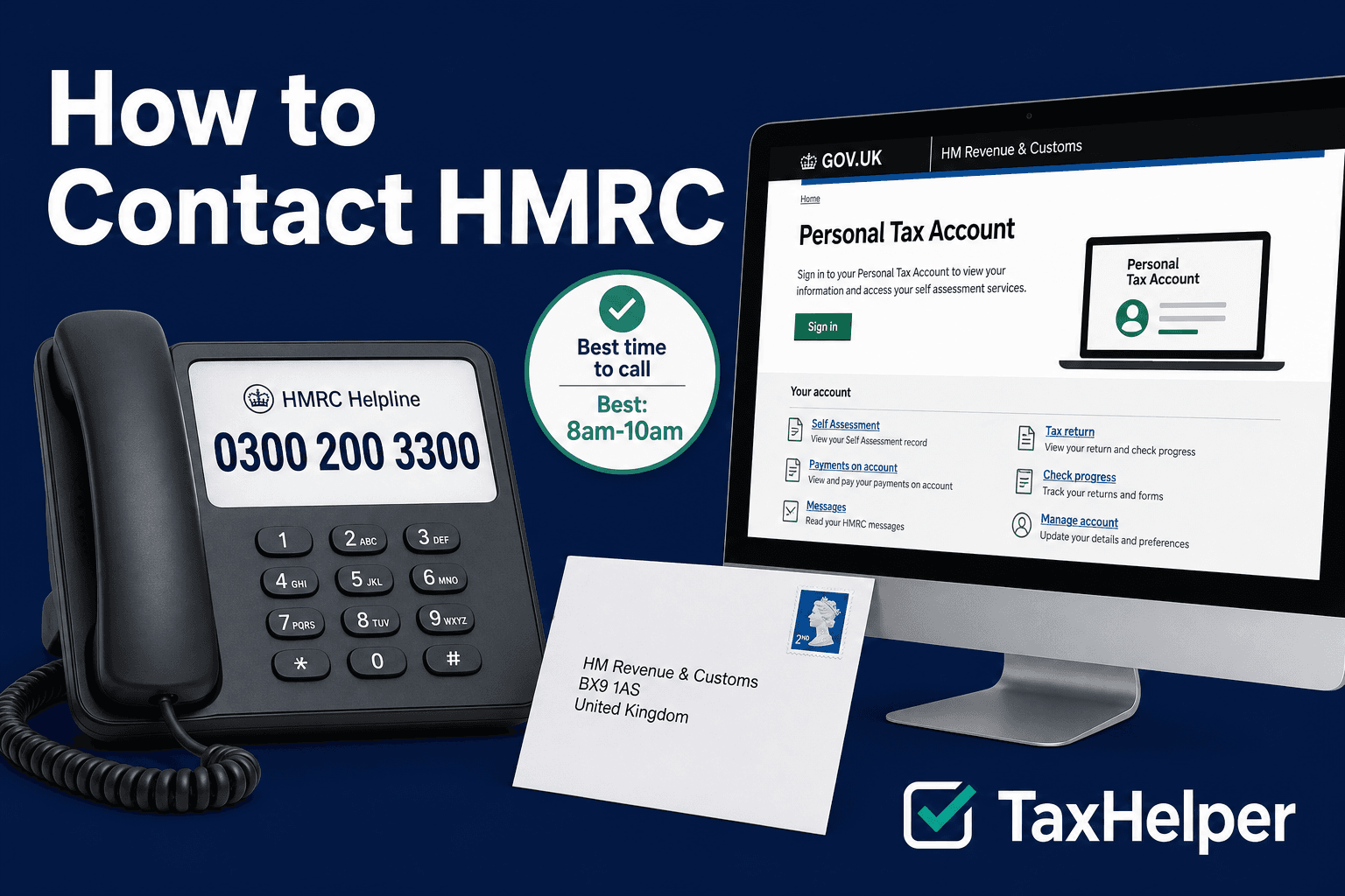 How to contact HMRC — phone, online and post